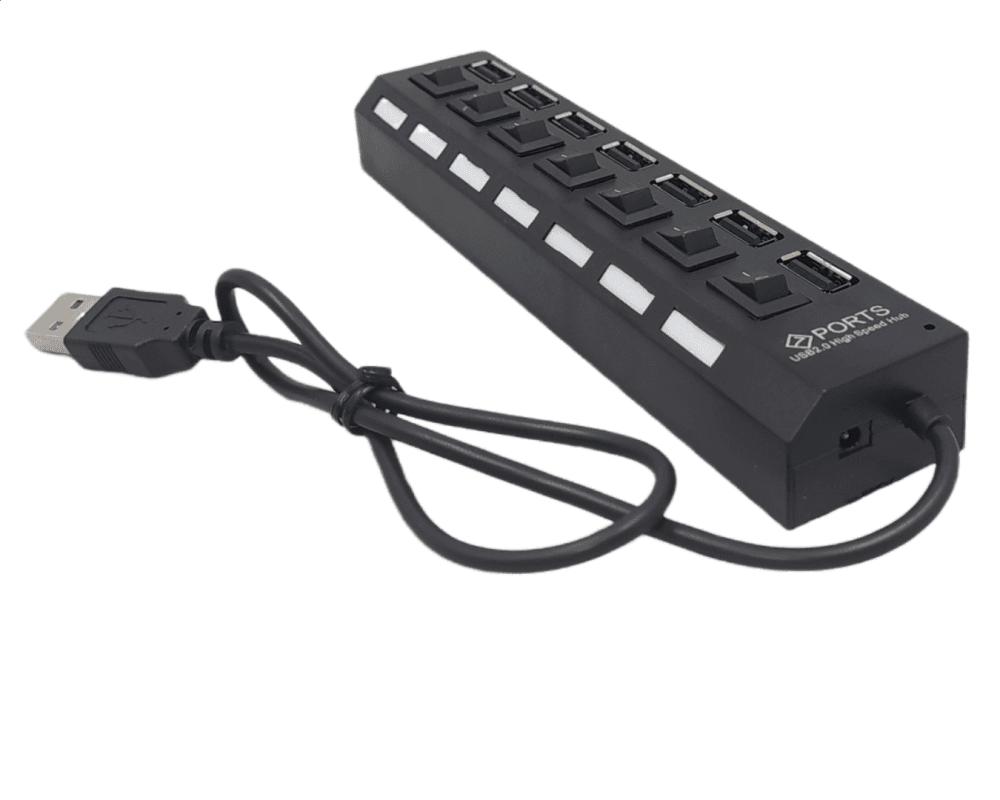 Extensor Adaptador Hub USB 7 Portas KA-H7U