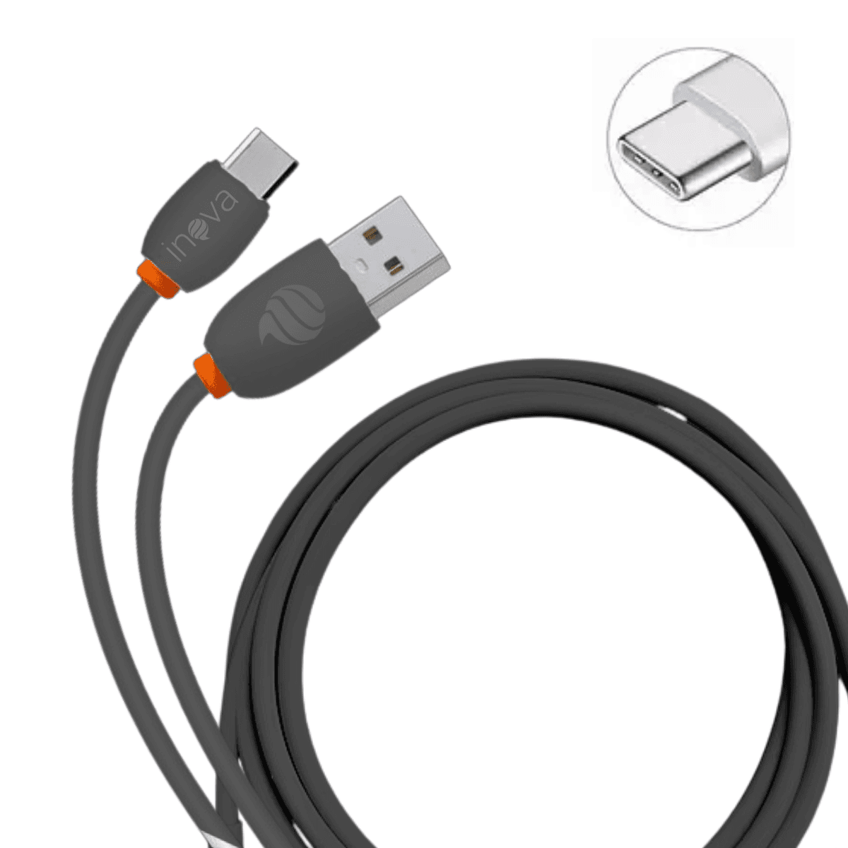 Cabo Dados Conexão USB Tipo-C 3 1A 1 Metro CBO-12183 — Preto