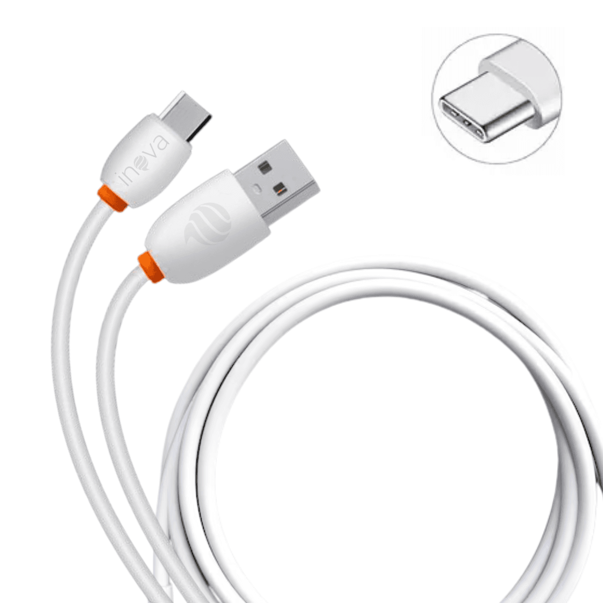Cabo Dados Conexão USB Tipo-C 3 1A 1 Metro CBO-12183 — Branco