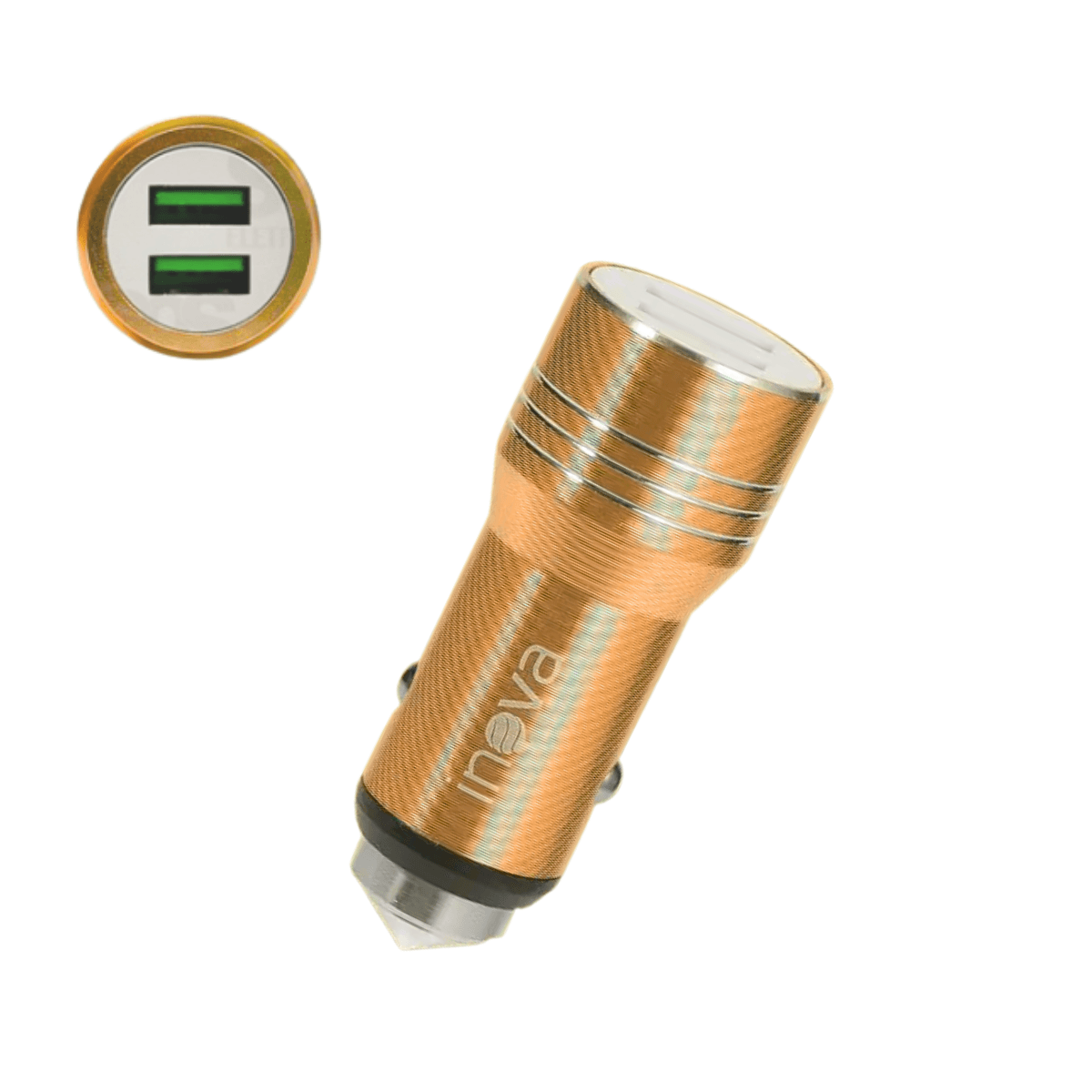 Carregador Veicular TURBO 02 Portas USB 3 4A GL01