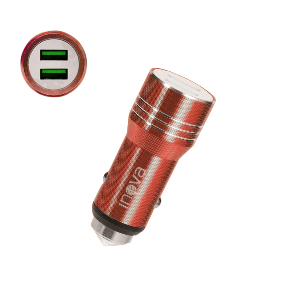 Carregador Veicular TURBO 02 Portas USB 3 4A GL01