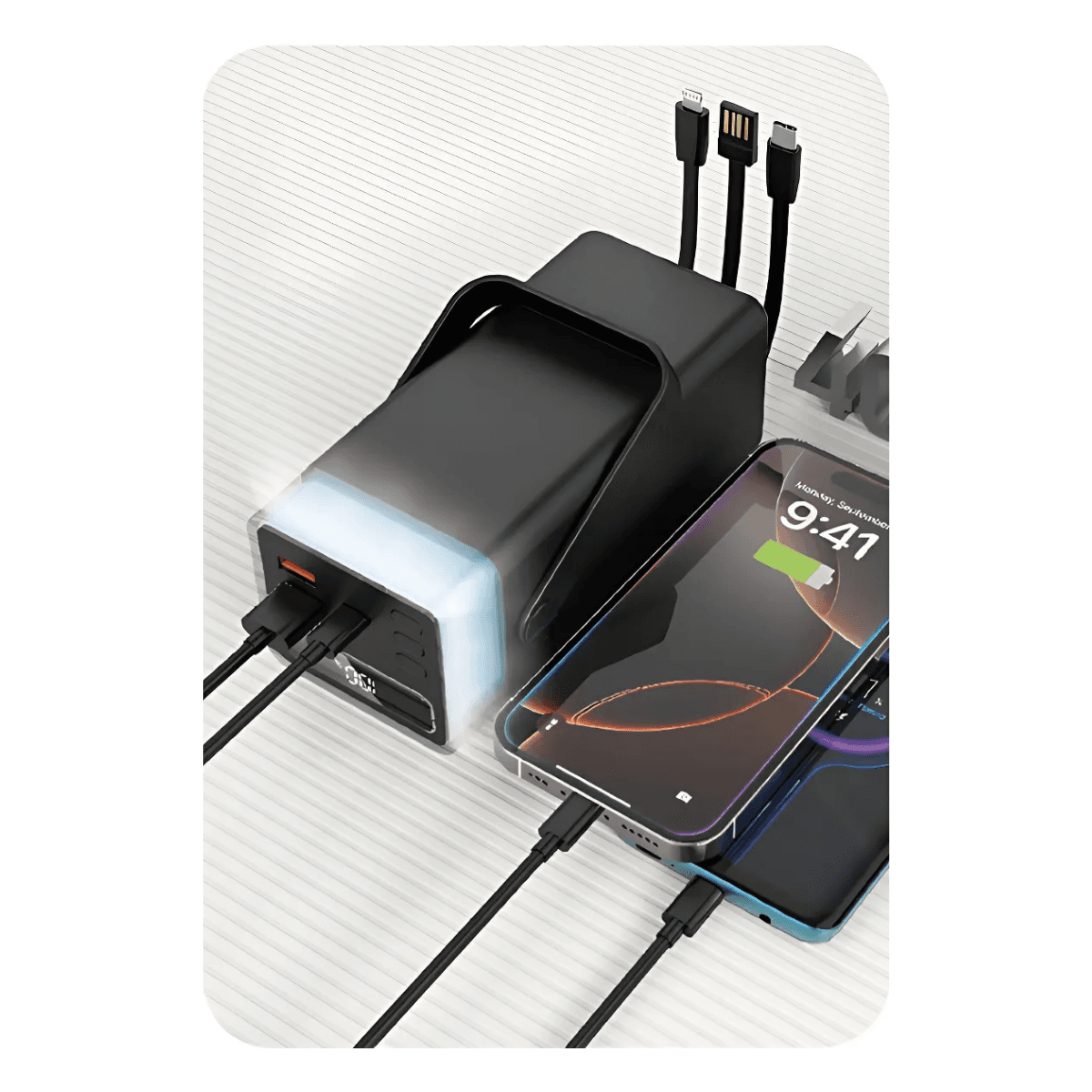 Carregador Portátil Power Bank 60000mAh 03 Saídas KA-9097