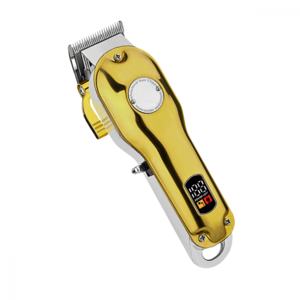 Máquina Cortar Cabelo Profissional Tela LED Sem Fio EL-5108