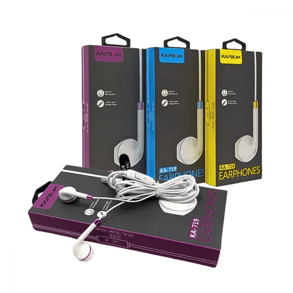 Fone Ouvido Intra Auricular Fio Microfone Earphones KA-719