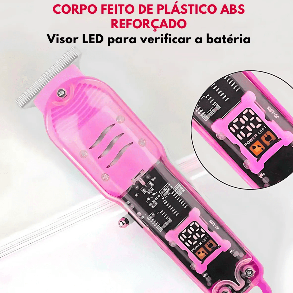 Maquina Acabamento Profissional Transparente Visor LT-808