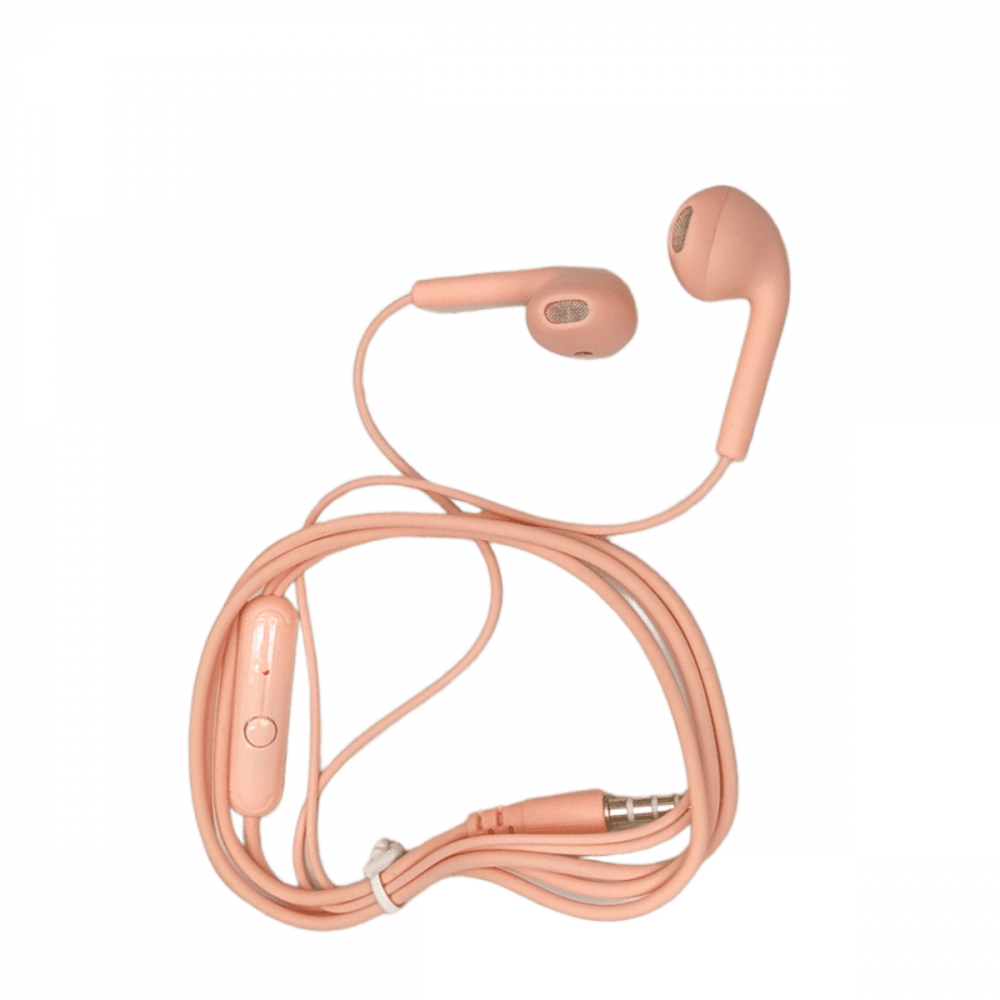 Fone Ouvido Intra Auricular Fio Microfone Estéreo A-09 — Rosa