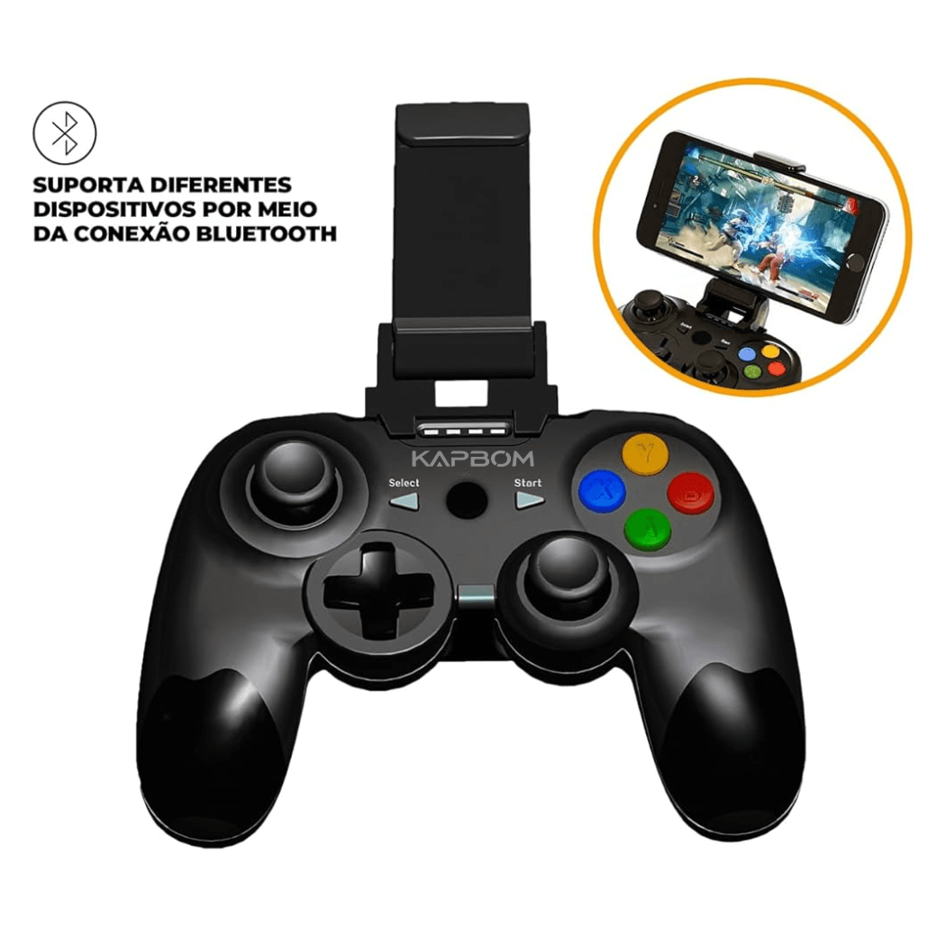 Controle Gamer Celular Joystick Manete Bluetooth KAP-G7F