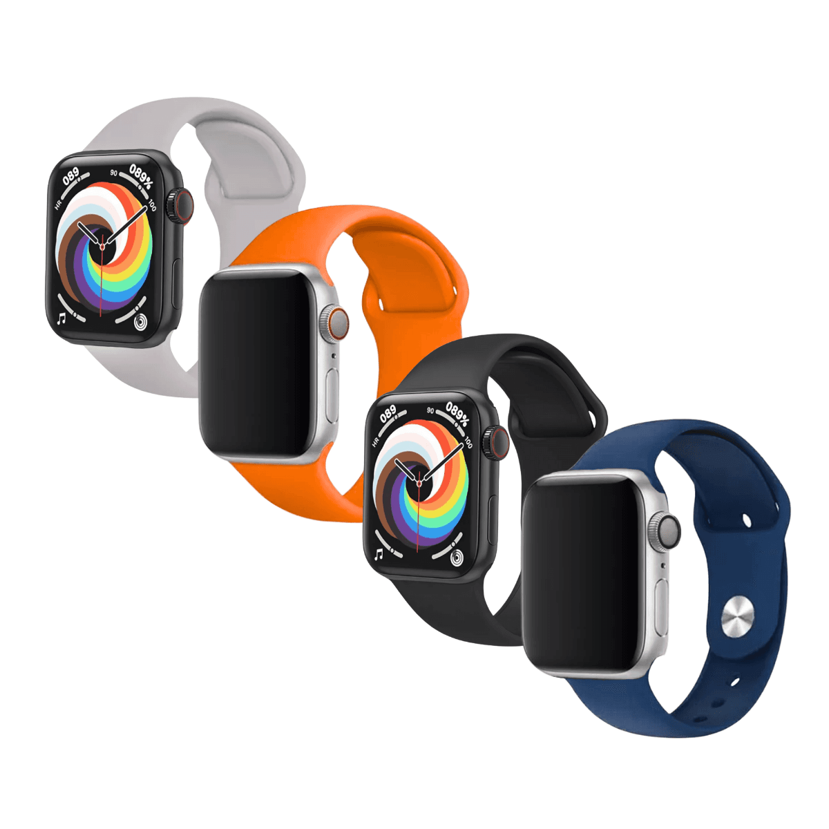 KIT Smartwatch 49mm Fone Ouvido Fonte TIPO-C WFFCC-12777Liso