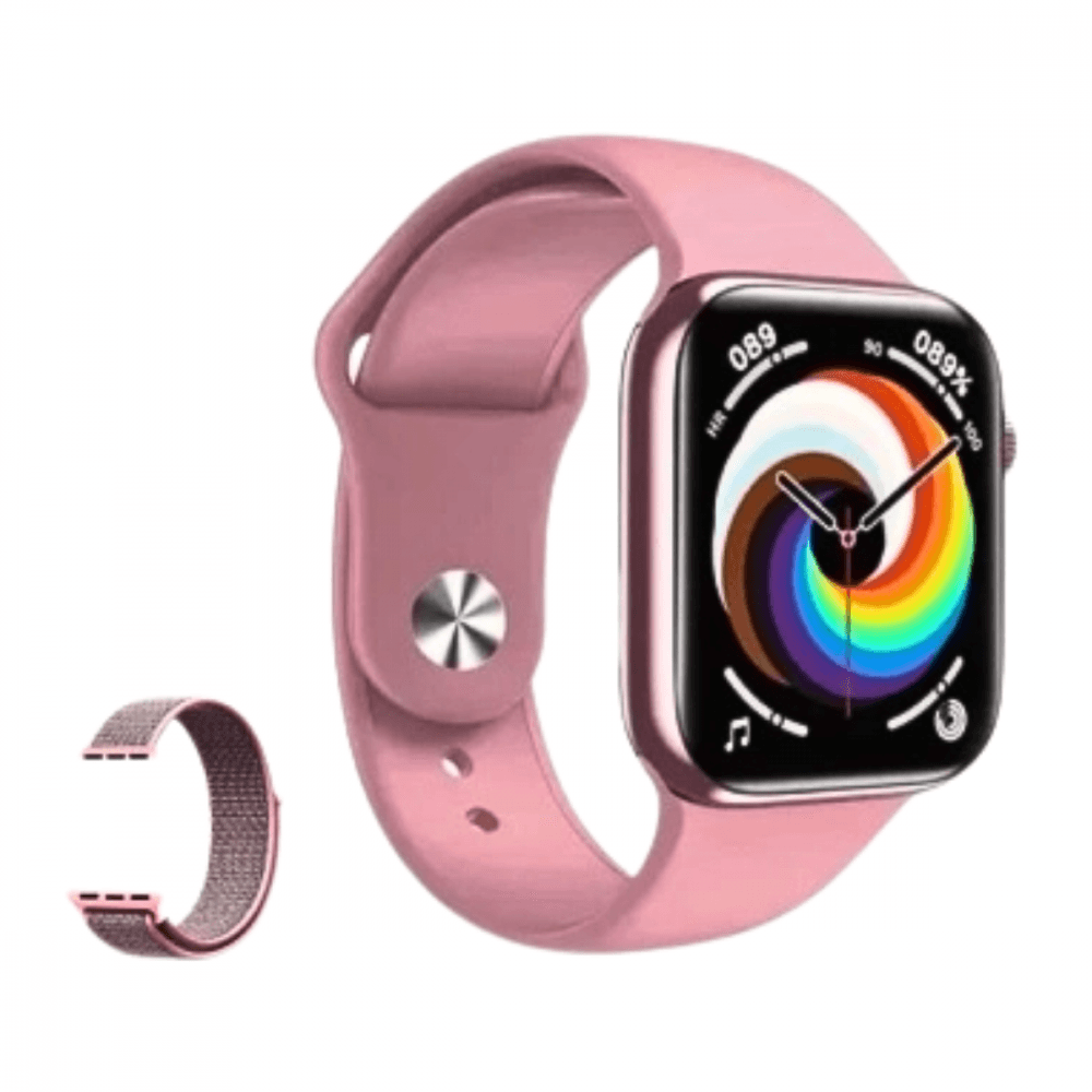 Relógio Inteligente Smartwatch 40mm 02 Pulseiras HW18 — Rosa