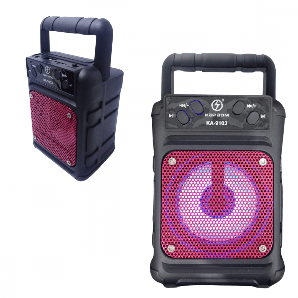 Caixinha Som Bluetooth LED RGB 10W Suporte Celular KA-9103