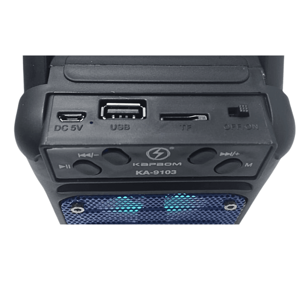 Caixinha Som Bluetooth LED RGB 10W Suporte Celular KA-9103