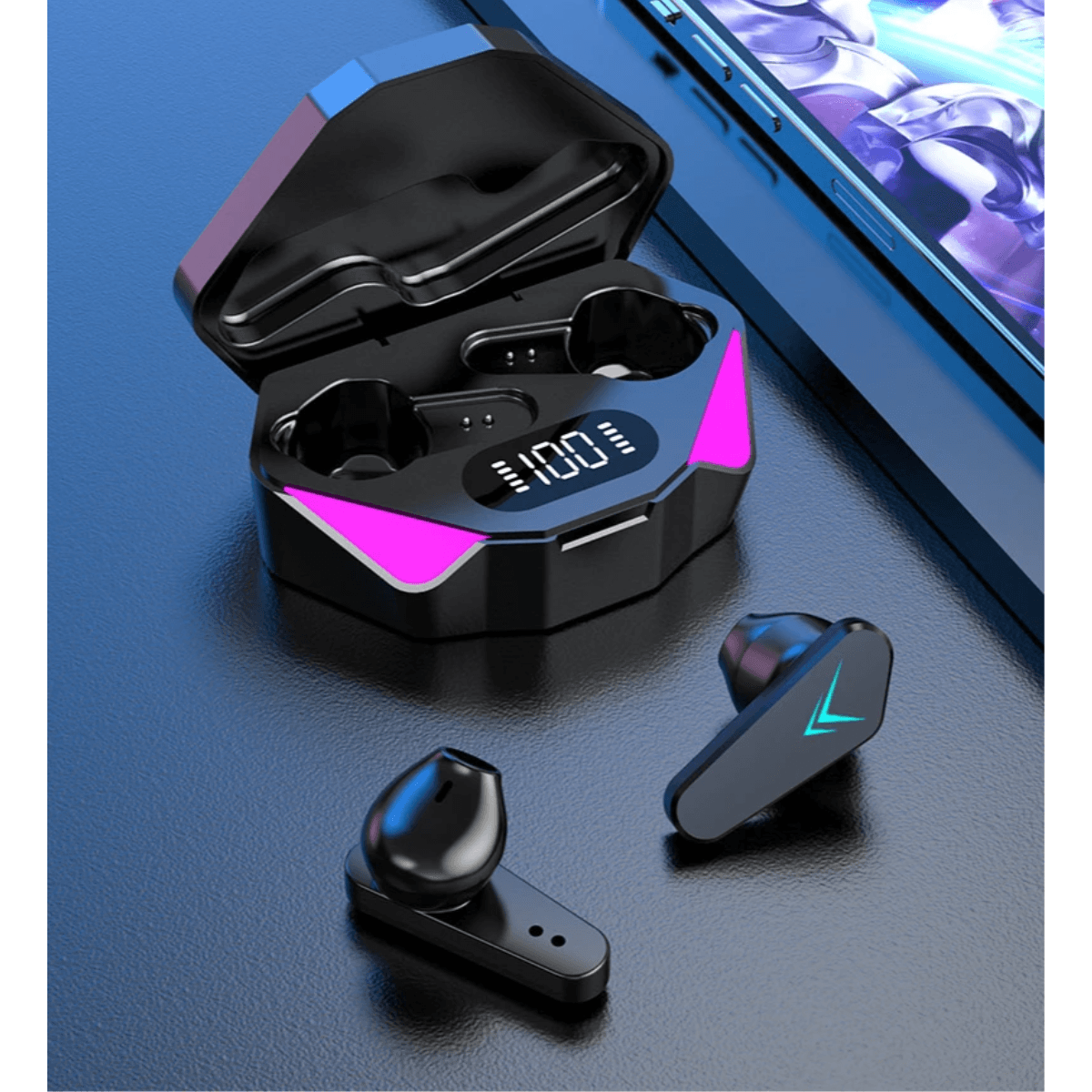 Fone Ouvido Intra Auricular Bluetooth Case TWS-X15