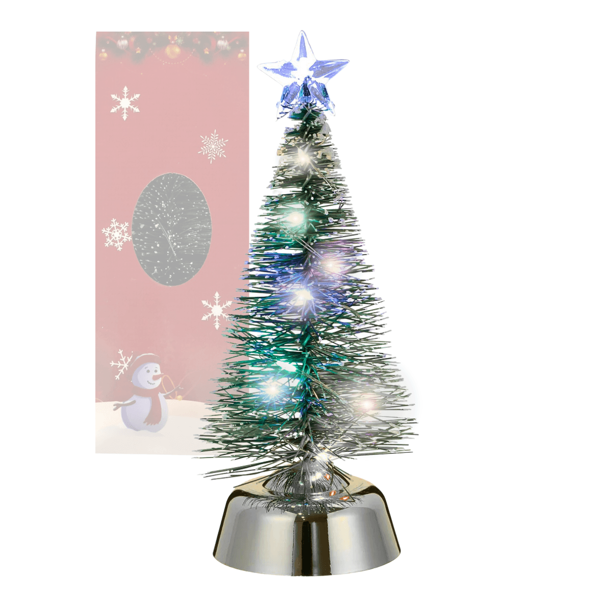 Mini Árvore Natal Cedro Brilhante LED Branco Base ZSS-039 — default
