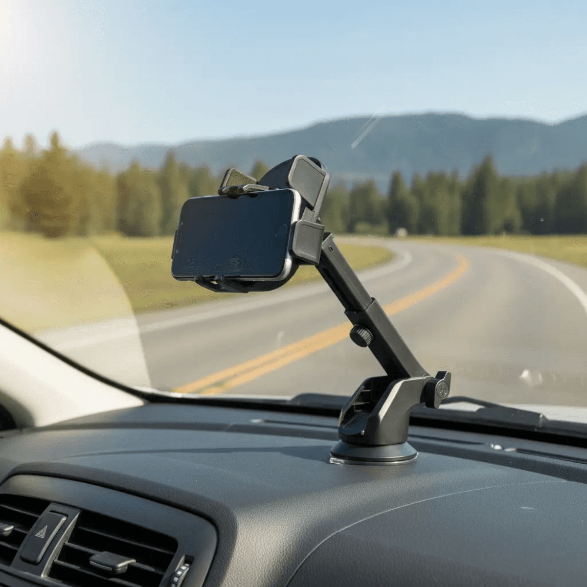 Suporte Veicular Celular Giro 360 Trava Ventosa IN-12879