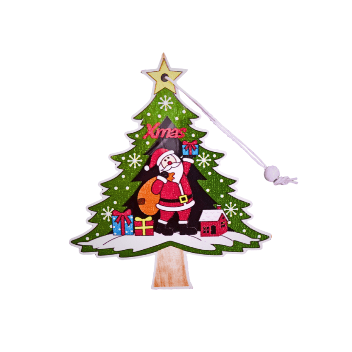 Kit 12 Pingente Decoração Árvore Natal 2peasZSS-003AL-4749