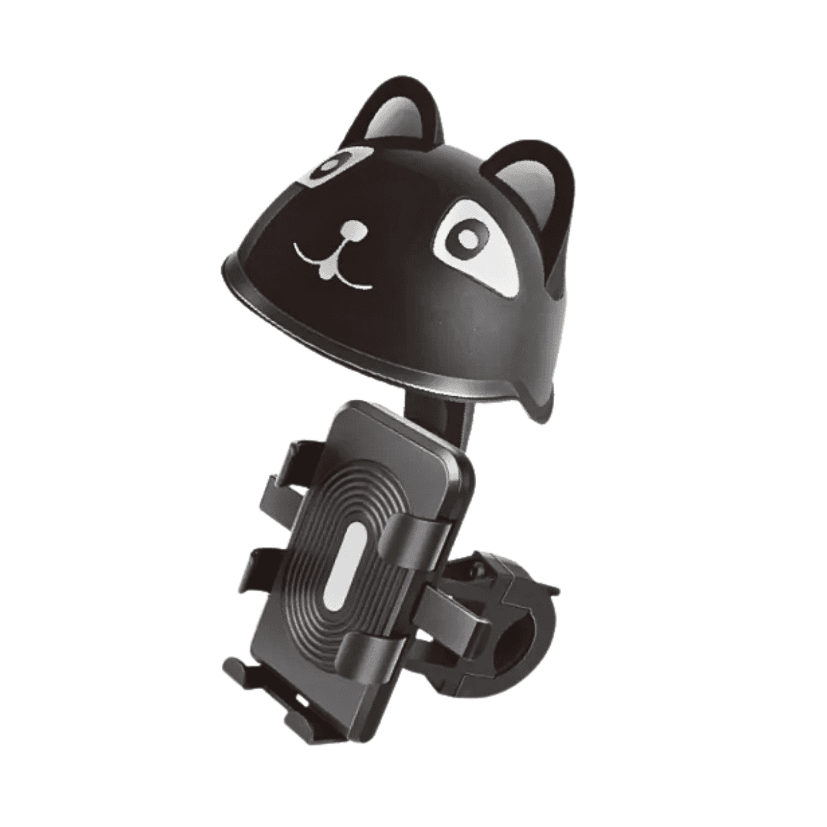 Suporte Celular Moto Bicicleta Estilo Capacete Gato KA-C0530 — Preto