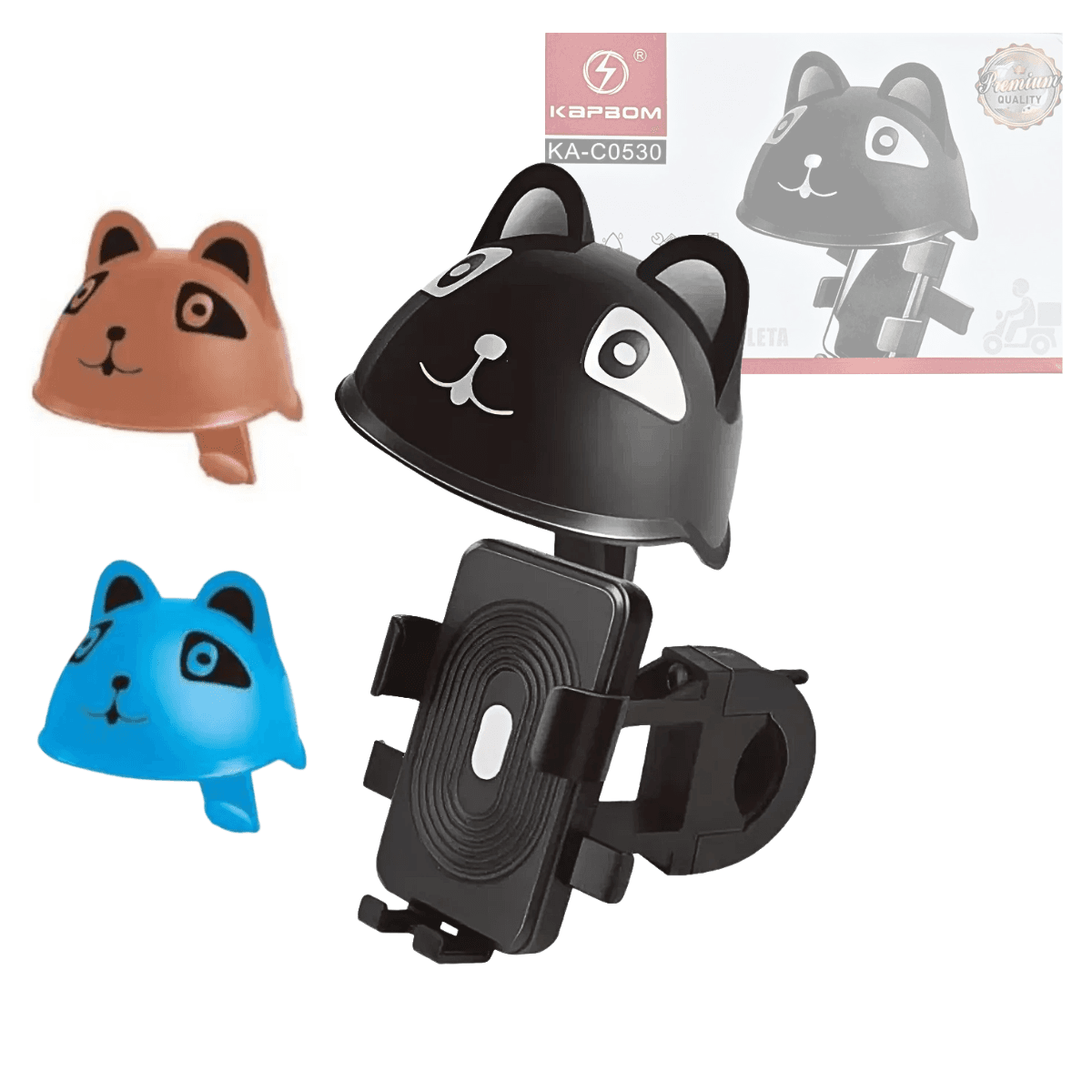 Suporte Celular Moto Bicicleta Estilo Capacete Gato KA-C0530