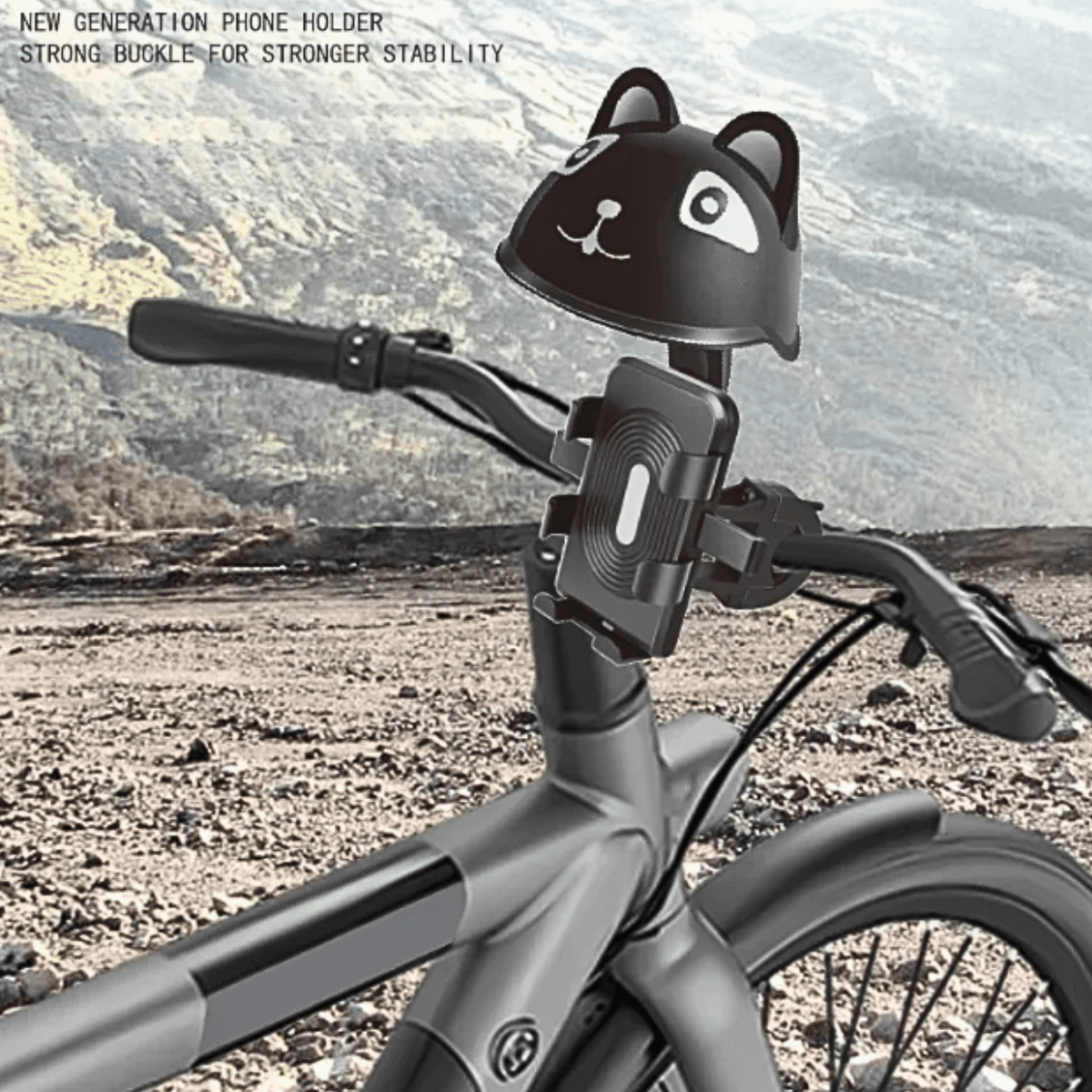 Suporte Celular Moto Bicicleta Estilo Capacete Gato KA-C0530