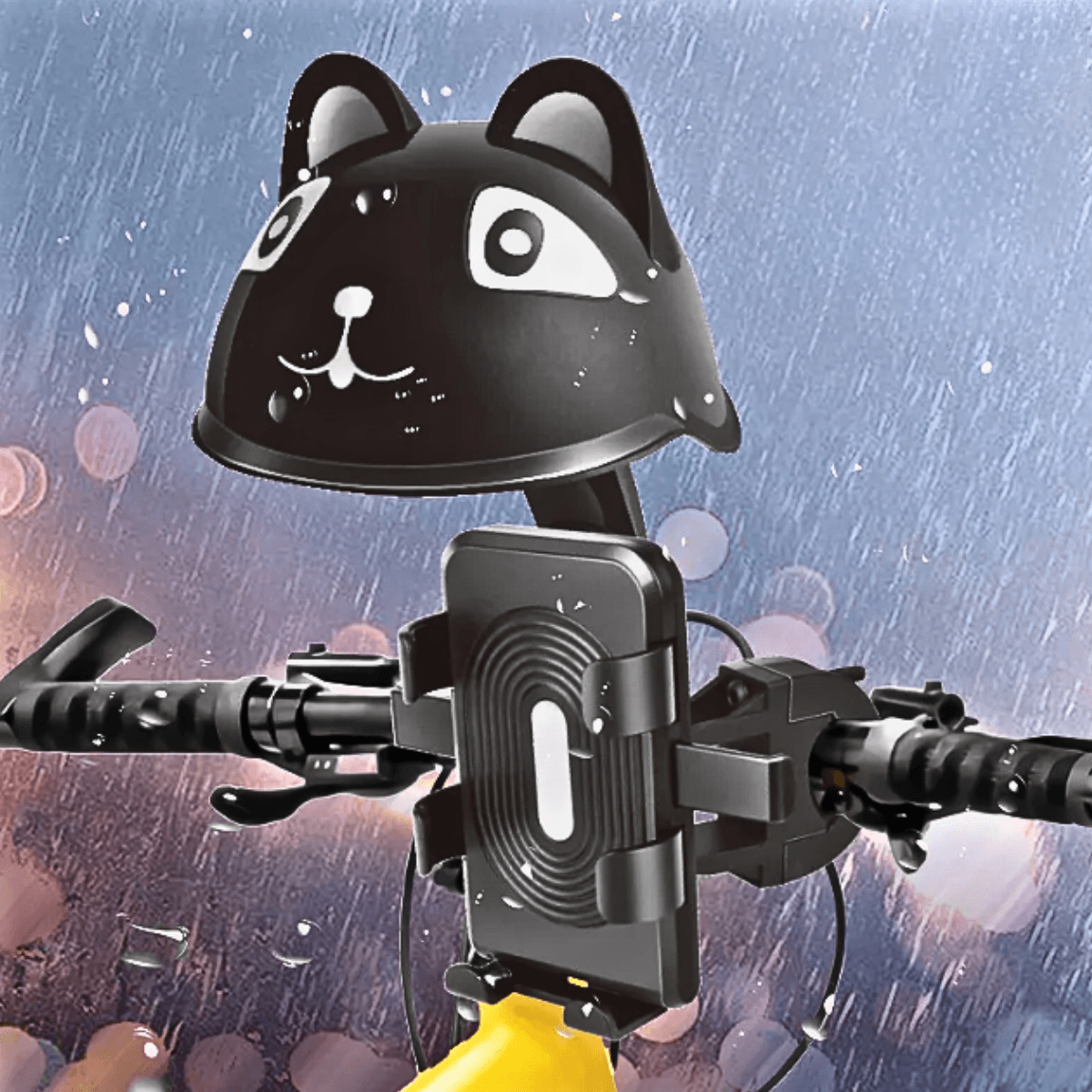 Suporte Celular Moto Bicicleta Estilo Capacete Gato KA-C0530