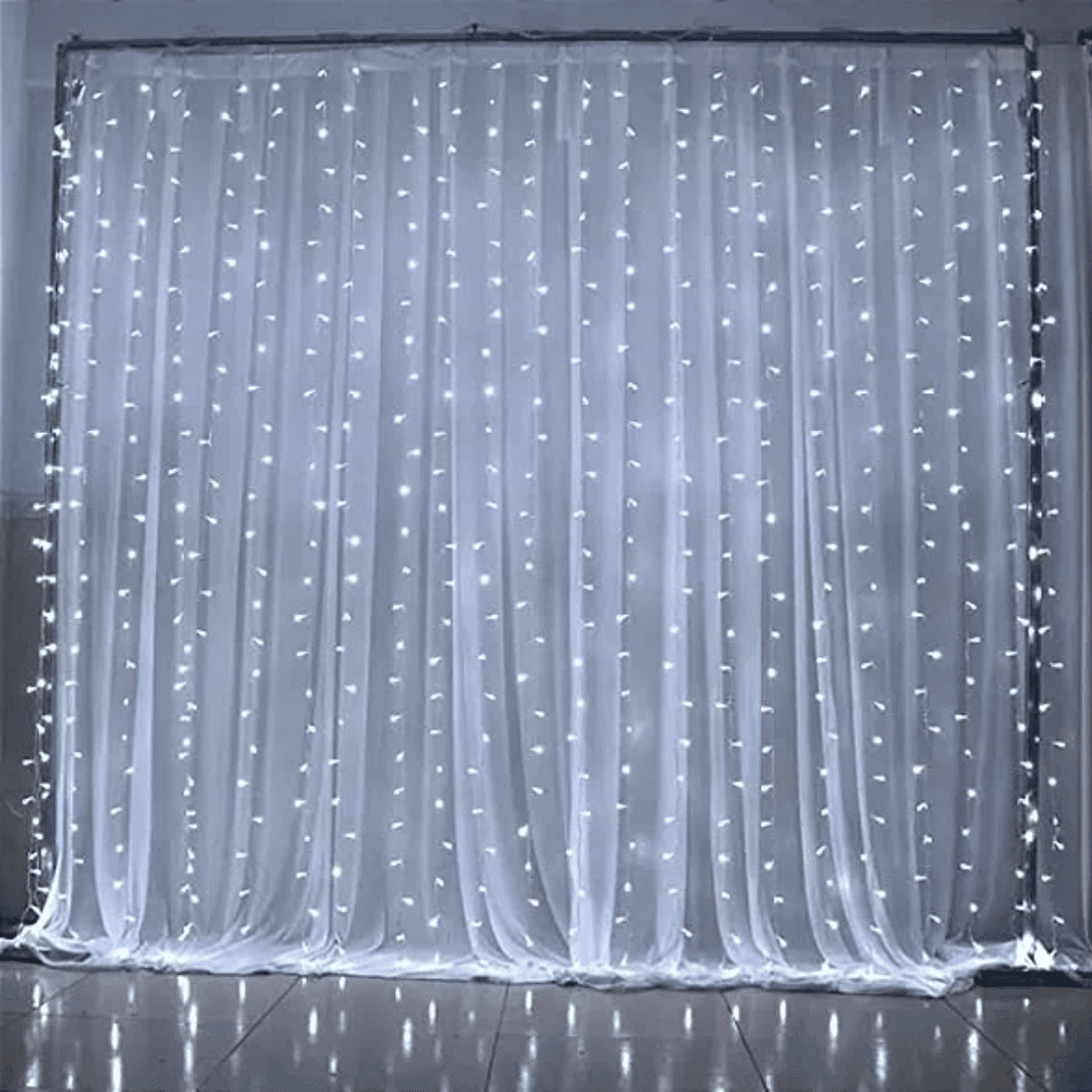Pisca Cortina Cascata Branca LED 3x2 Metros AL-5989Branco