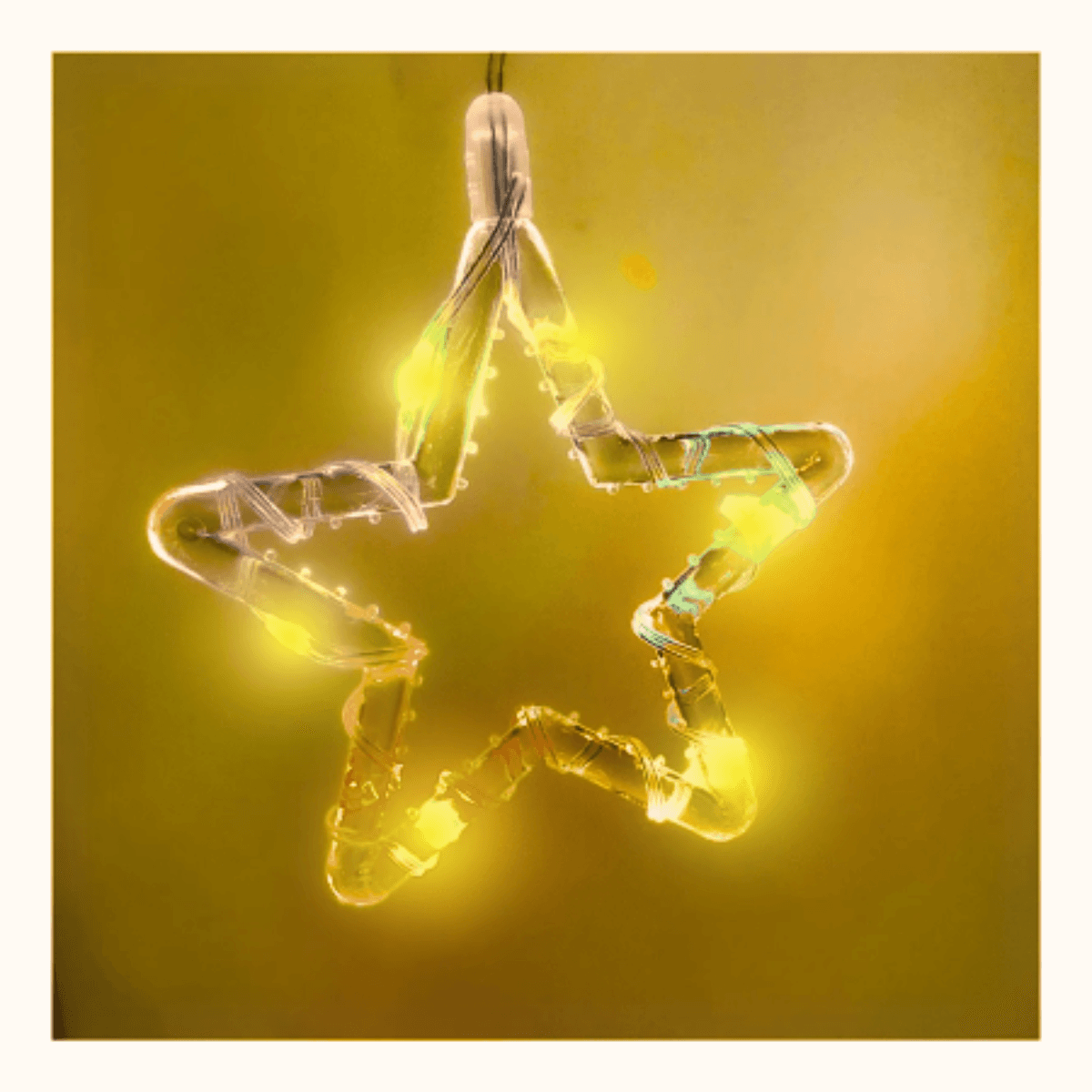 Pisca Cortina Cascata LED Amarelo Estrela AL-4866Amarelo