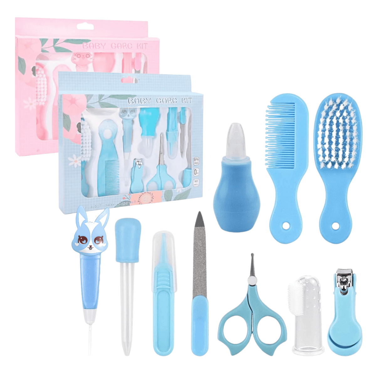 Kit Bebê 10pçs Higiene Cuidado Infantil Essencial BABY-10