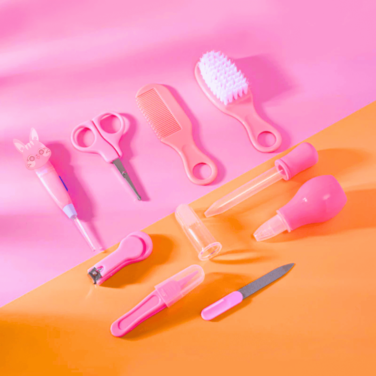 Kit Bebê 10pçs Higiene Cuidado Infantil Essencial BABY-10