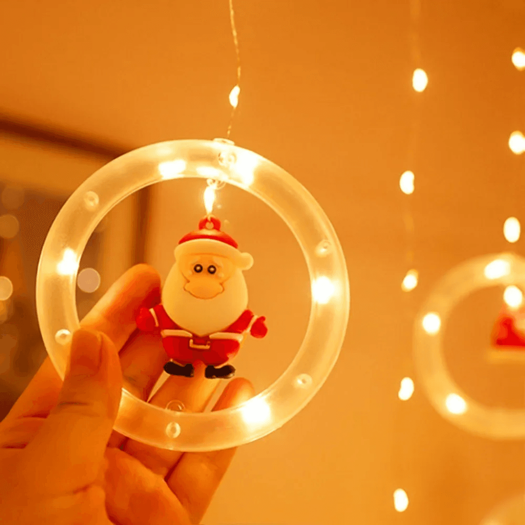 Pisca-Pisca LED Estilo Cortina 3M Miniaturas AL-4870Amarelo