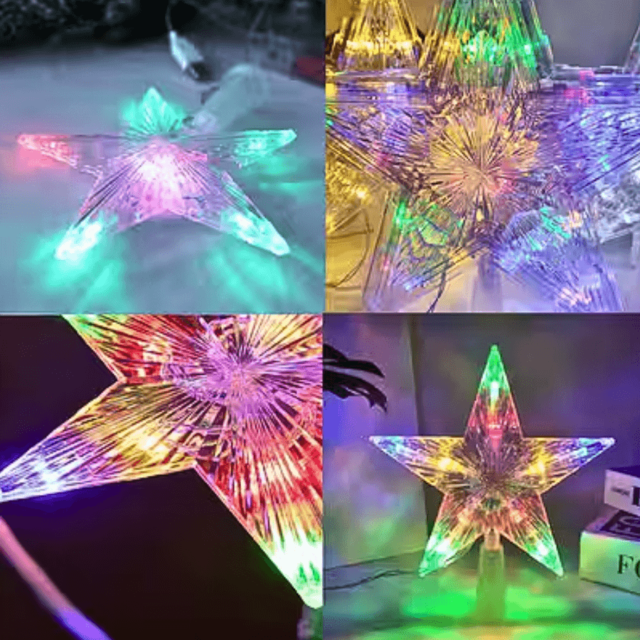Estrela Luminosa Topo Árvore LED Colorido 220V AL-5982