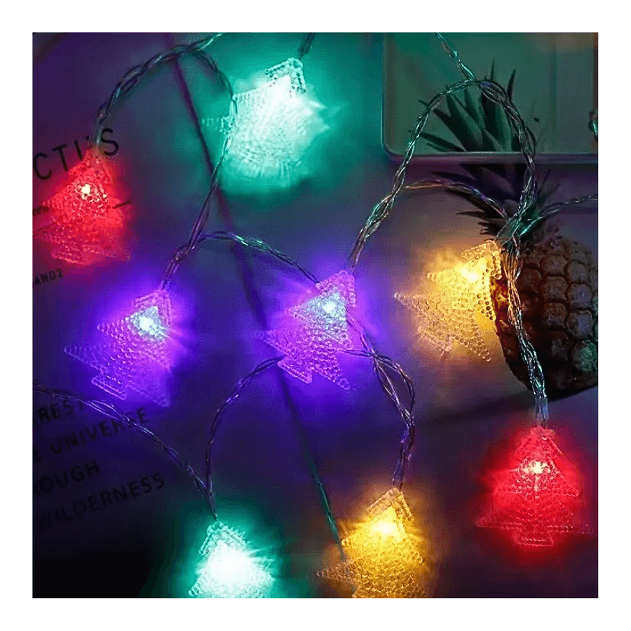 Cortina Luz LED Natalina Colorida 28 Peças Árvore AL-5970
