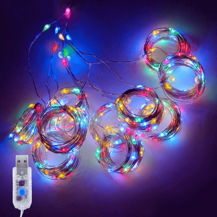 Cortina Cascata Natalina Luz LED Colorido 3 Metros AL-4751