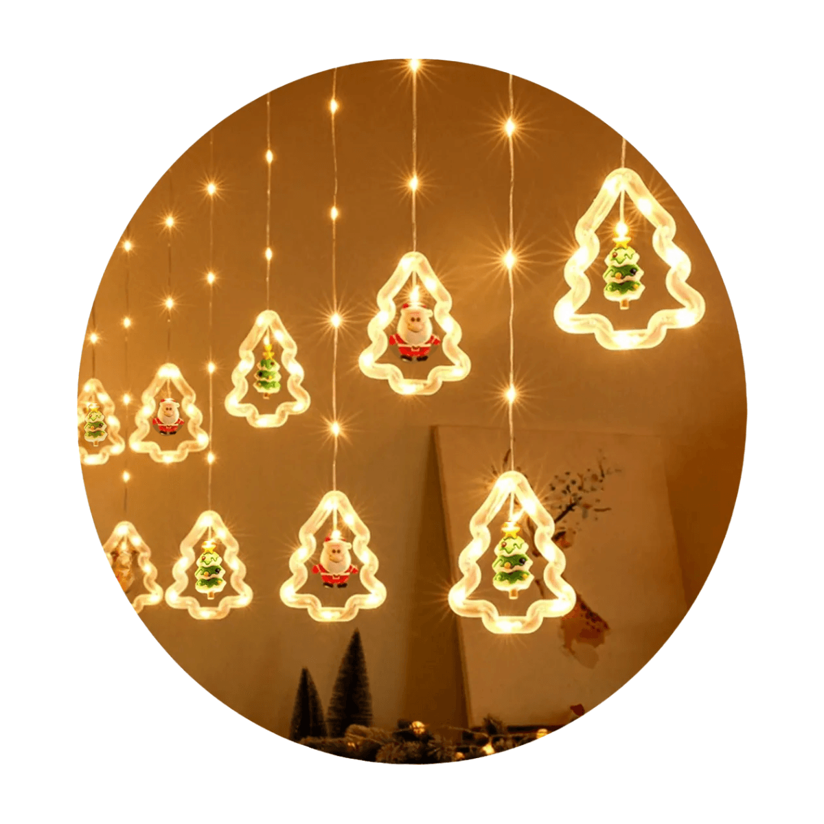 Pisca Cortina Cascata Luz LED Natalina 3M Arvore al-4865 — default