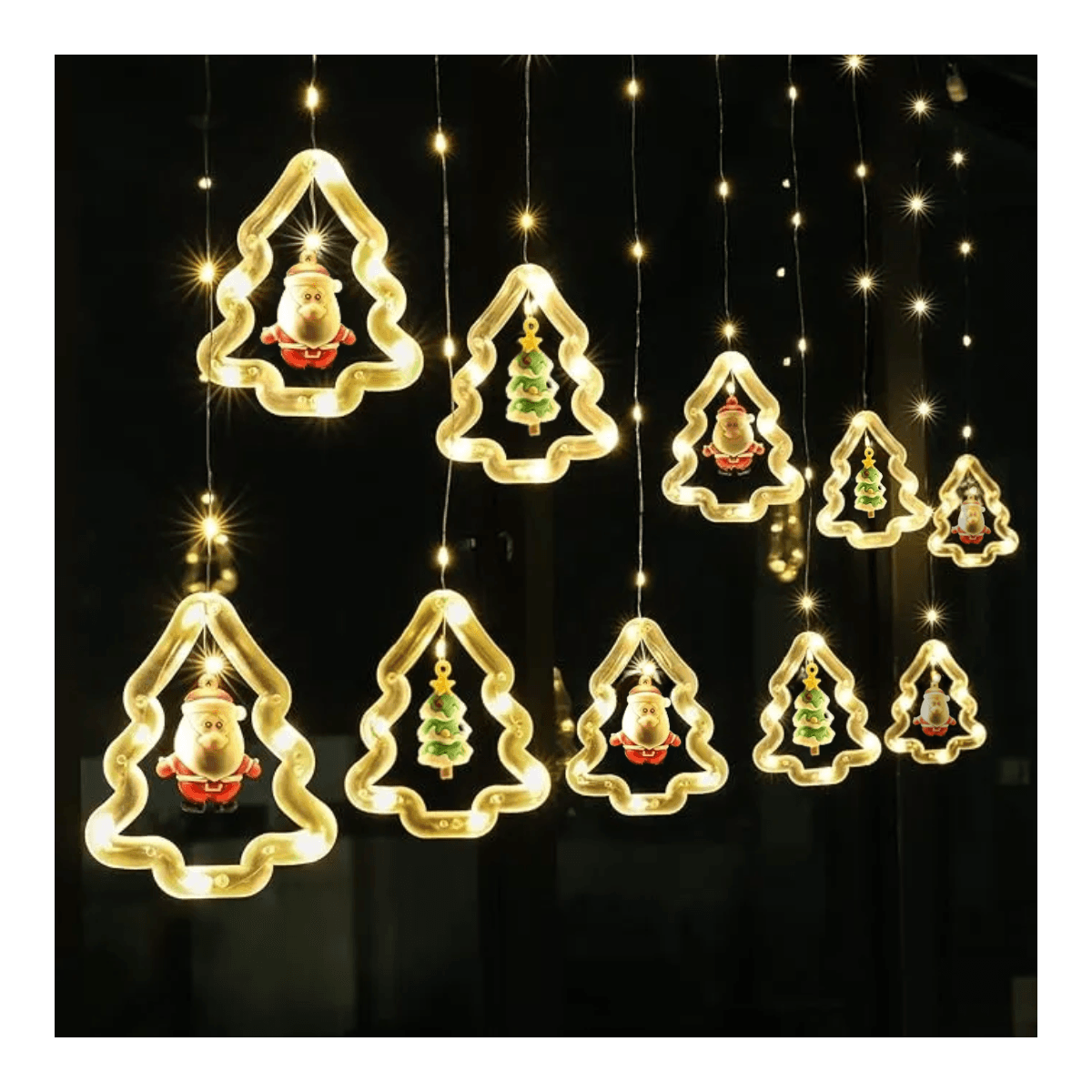 Pisca Cortina Cascata Luz LED Natalina 3M Arvore al-4865