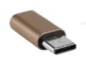 Adaptador V8 Micro USB OTG 2 0 KA-23 — Dourado