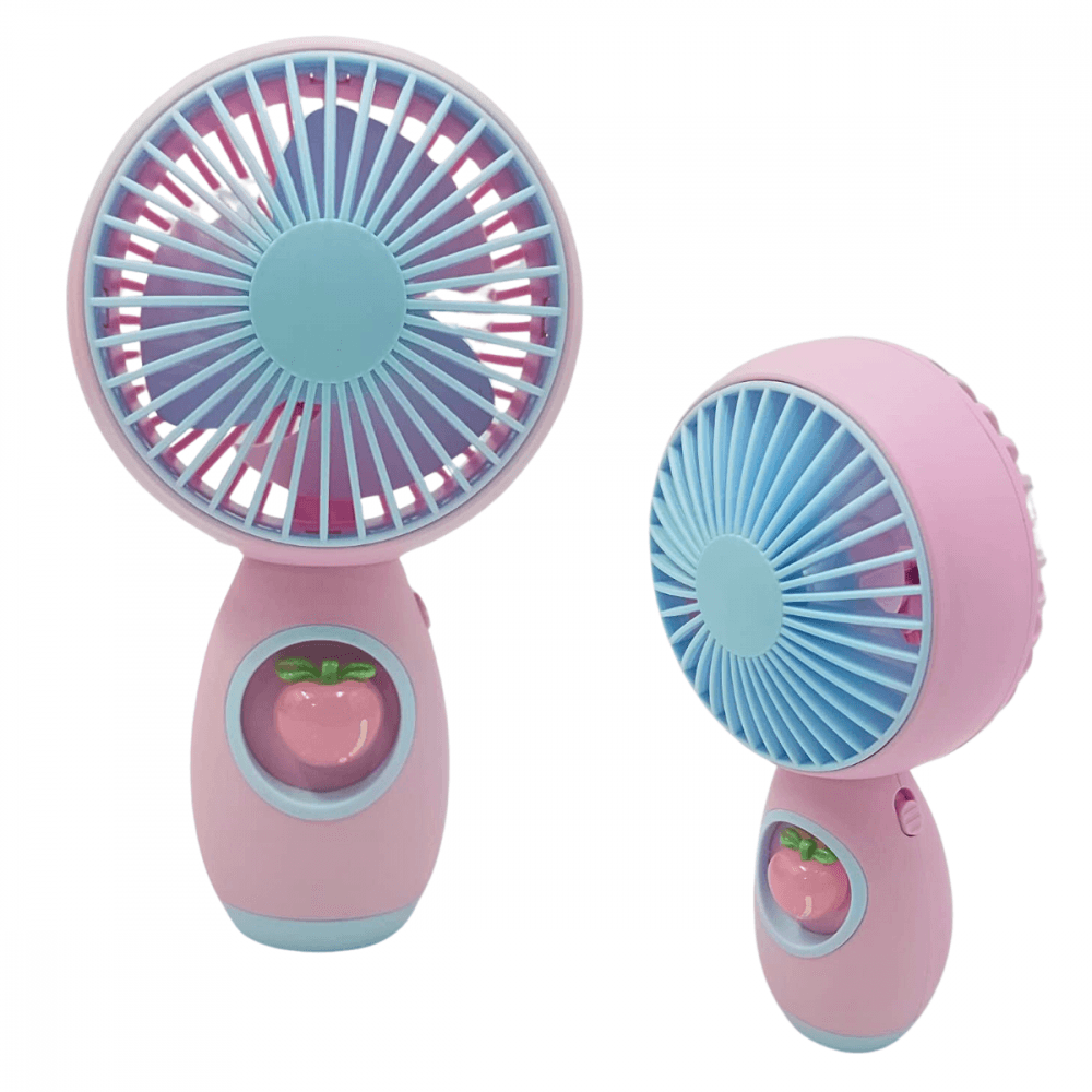 Mini Ventilador Portátil Recarregável Mesa Frutas HQ66-22B