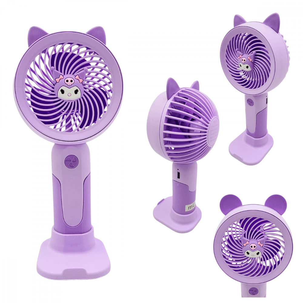 Mini Ventilador Portátil Recarregável Mesa 02 Par MJ128