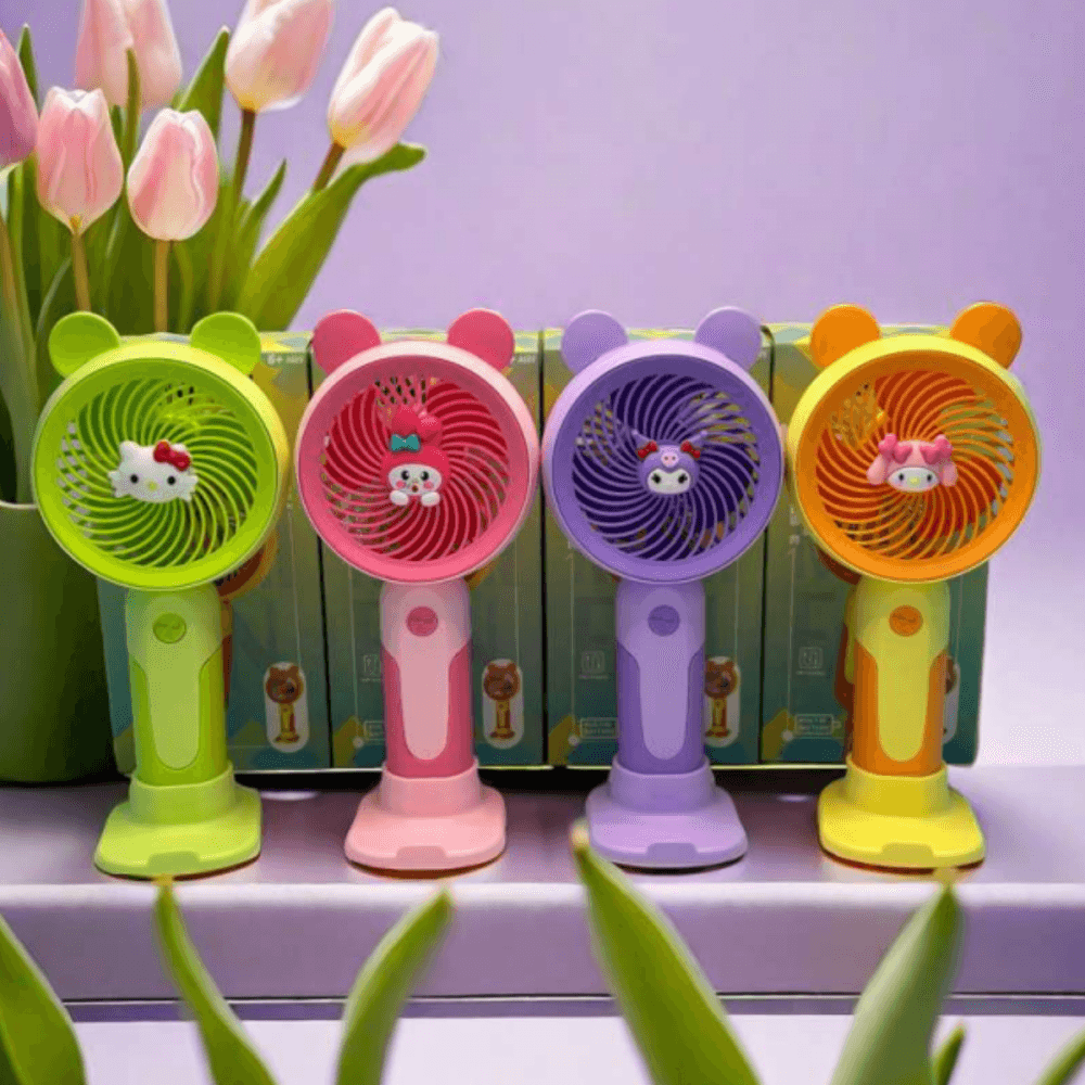 Mini Ventilador Portátil Recarregável Mesa 02 Par MJ128