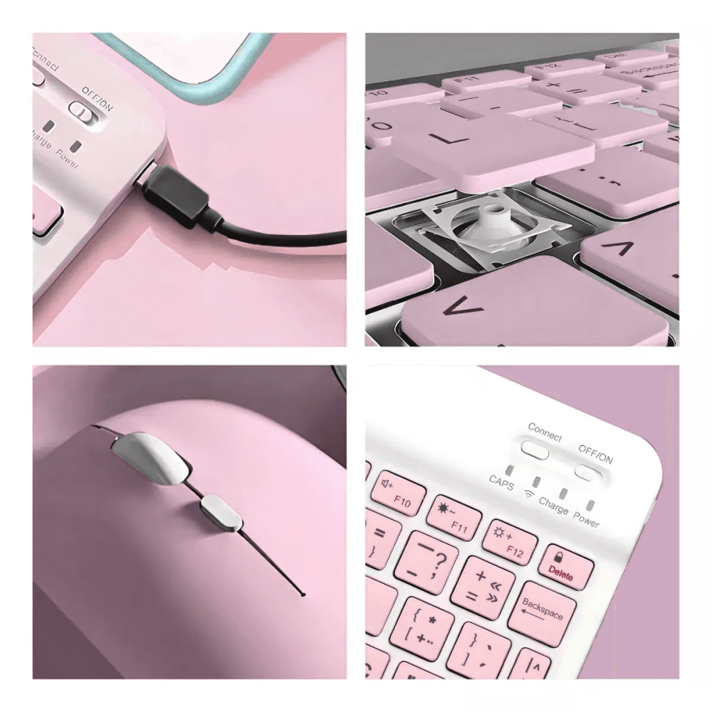 Teclado Mouse Sem Fio Ultra Fino Portátil Bluetooth EL-2102