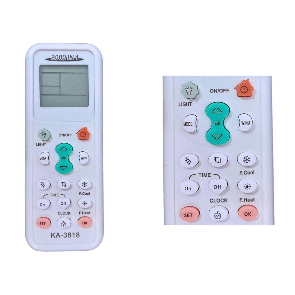 Controle Remoto Ar Condicionado 2000 1 Universal KA-3818