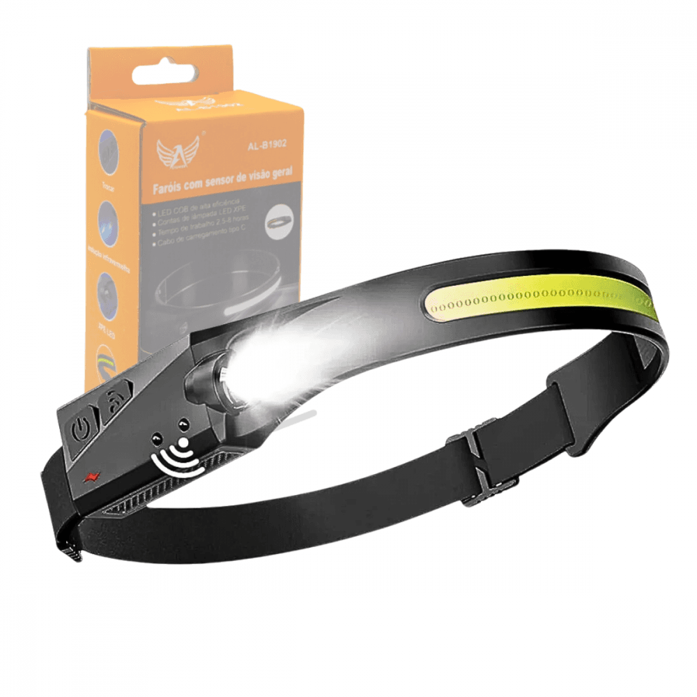 Lanterna Cabeça Farol Super LED COB Sensor AL-B1902 — default