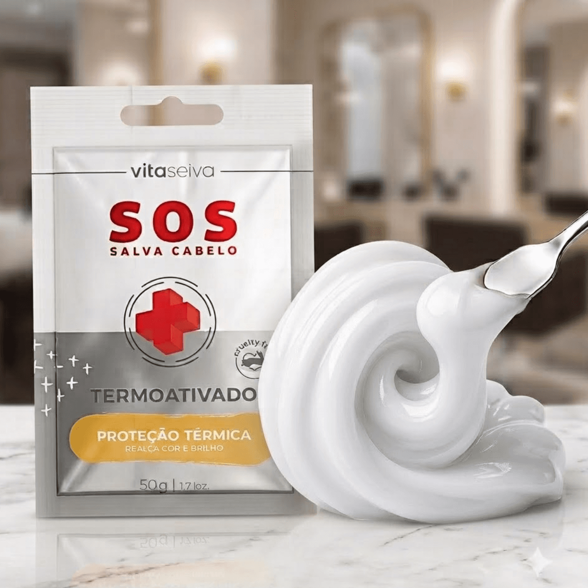 Sachê Termoativado Vita Seiva SOS Salva Cabelo 50g Cod85693