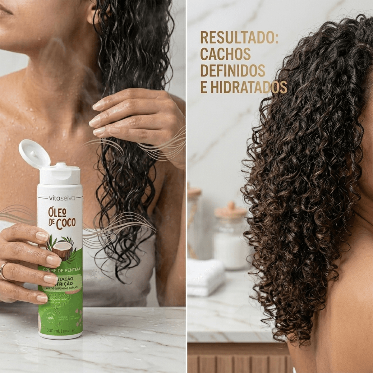 Creme Pentear Vita Seiva Óleo Coco Hidratação Cod84121