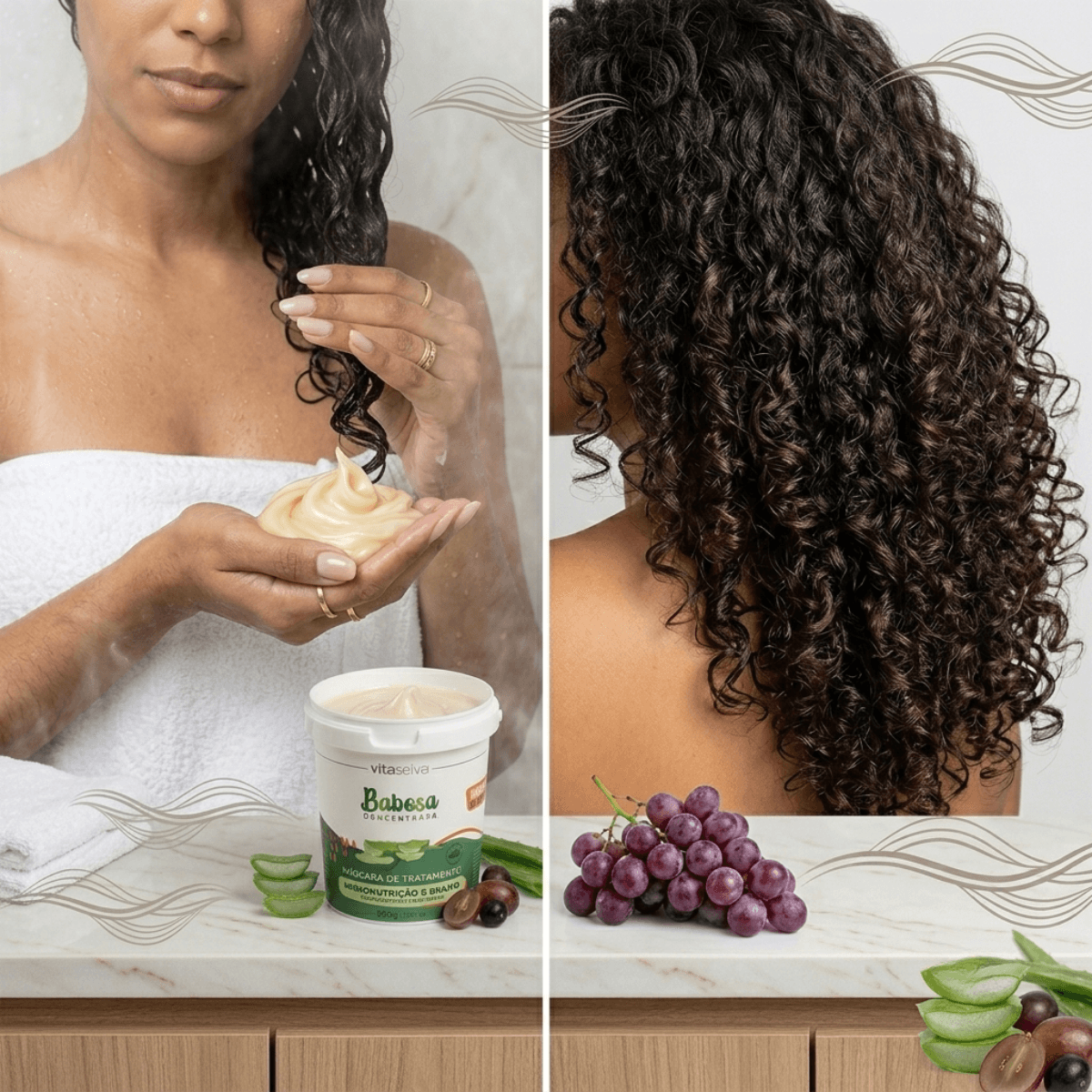 Creme Capilar Máscara Tratamento Vita Seiva Babosa Cod86879