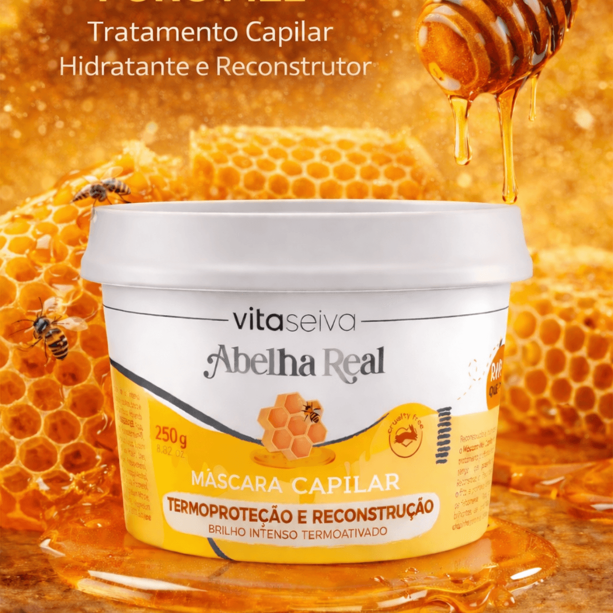 Creme Capilar Máscara Mel Vita Seiva Abelha Real Cod85836