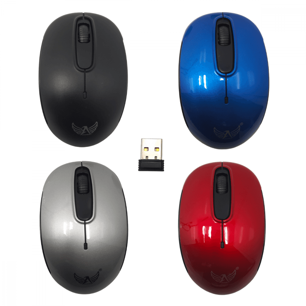 Mouse Óptico sem Fio 1600dpi PC Notebook AG-808