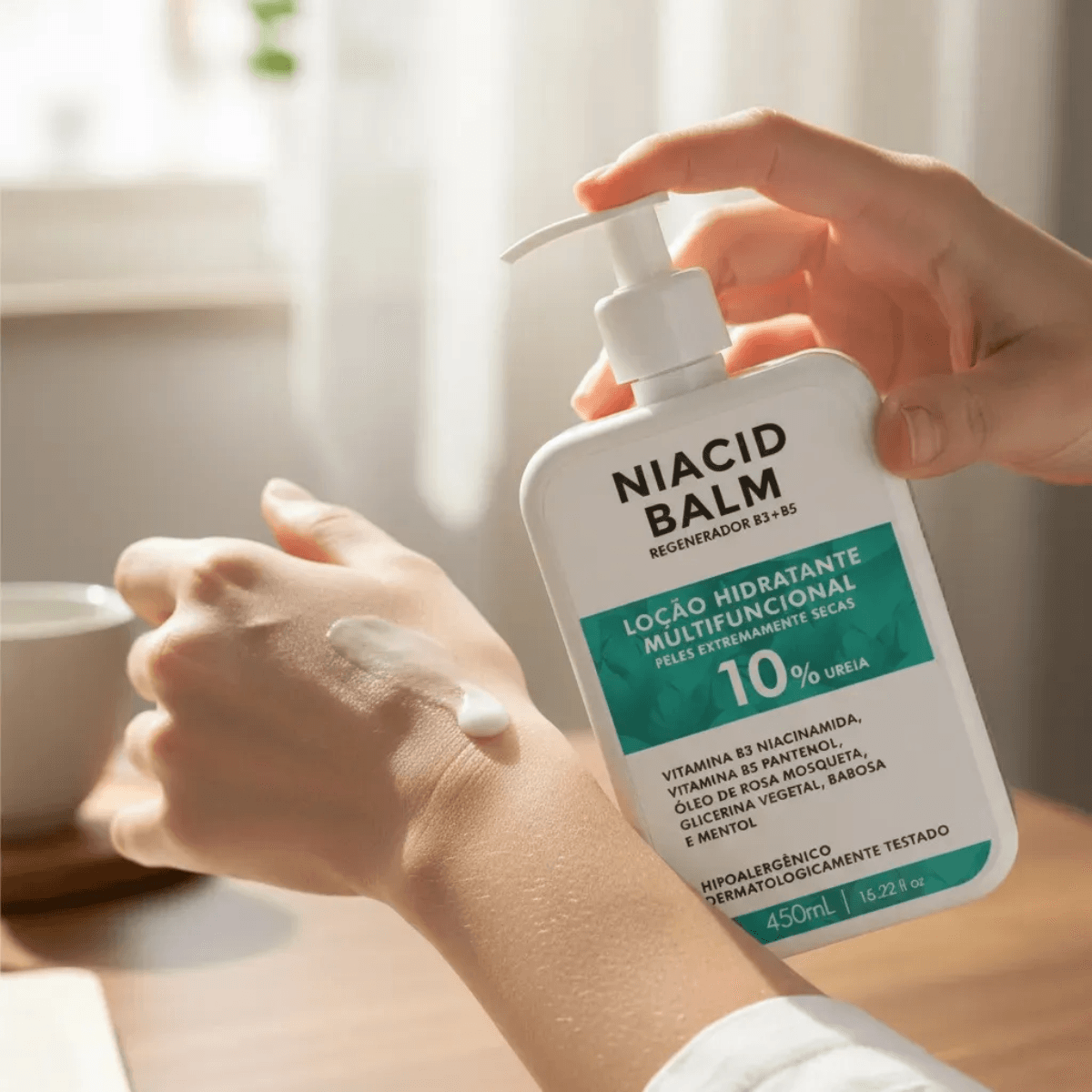 Kit Niacid Balm Loção Hidratante 450ml Esfoliante Cod89196