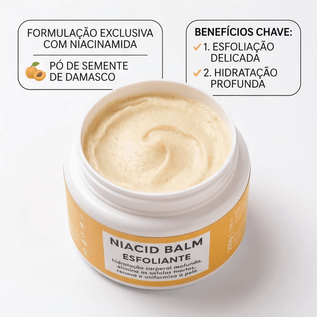 Creme Esfoliante Corporal Niacid Balm 200g Cod89191