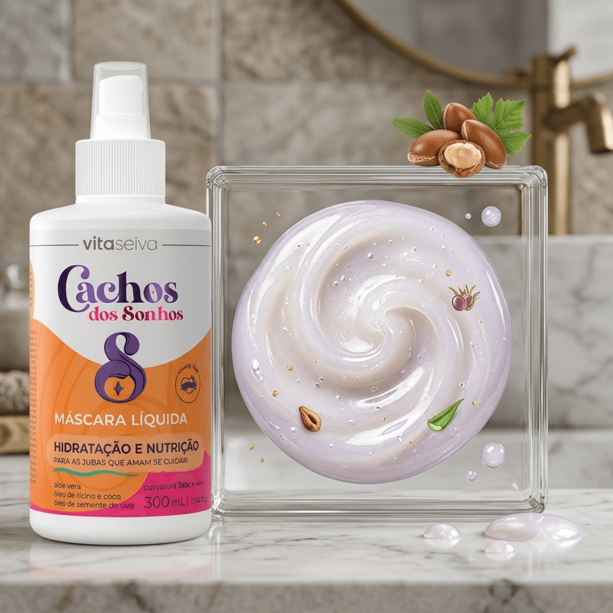 Creme Capilar Máscara Líquida Vita Seiva Cachos dos Cod89300