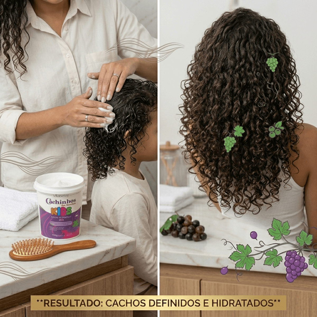 Creme Pentear Vita Seiva Cachinhos dos Sonhos Kids Cod89798
