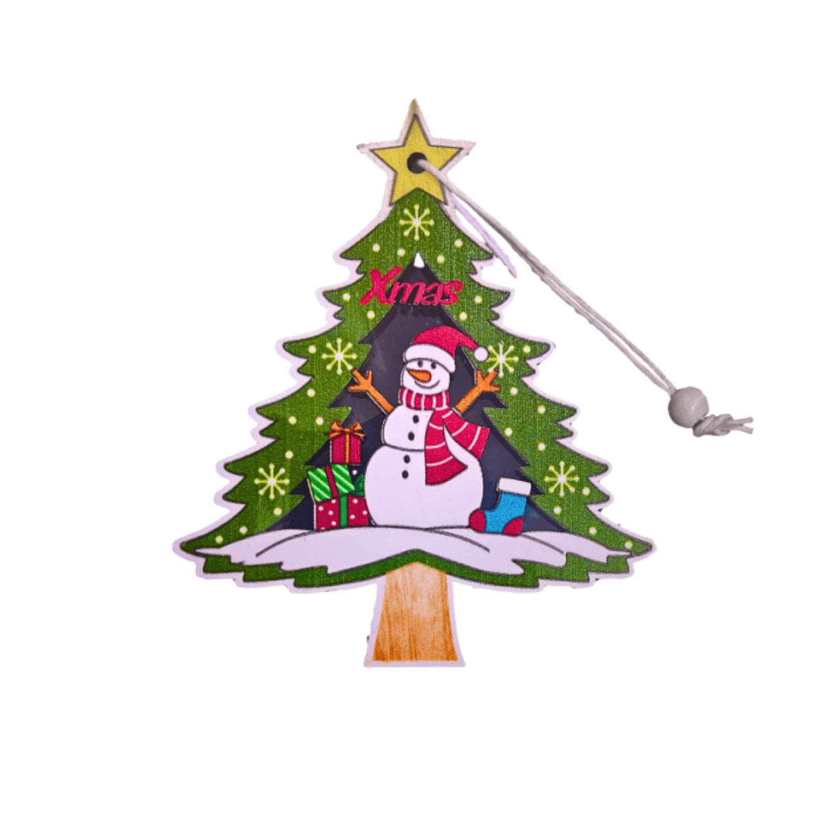 Pingente Decoração Árvore Natal Cordão ZSS-003